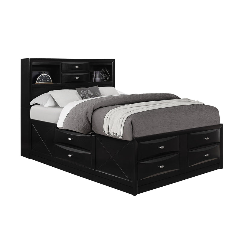 Lucille - Bed With Storage And Bookcase Headboard
