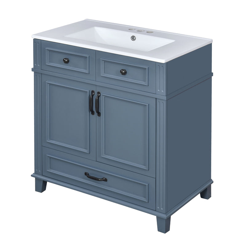 Bathroom Vanity With Sink, Storage Cabinet