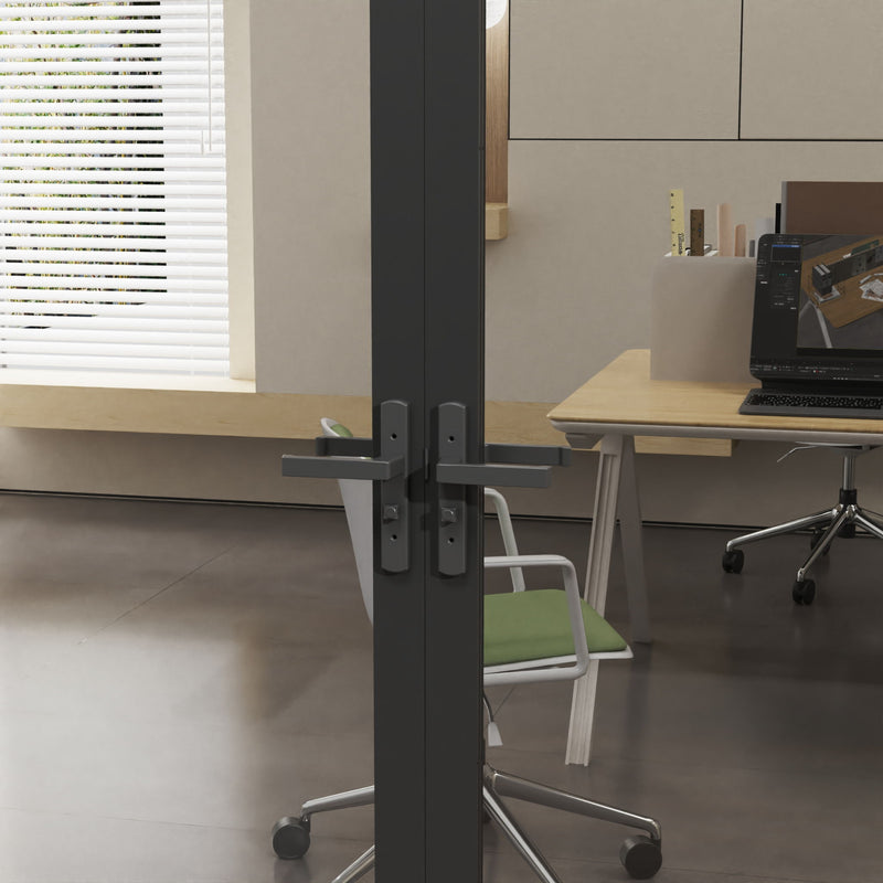 Door Slab Frame Door For Closet Pantry - Black