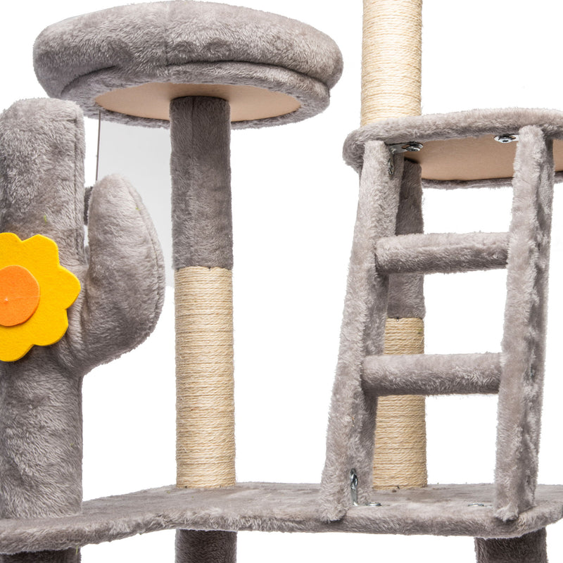 Cactus Cat Tree With Transparent Capsule