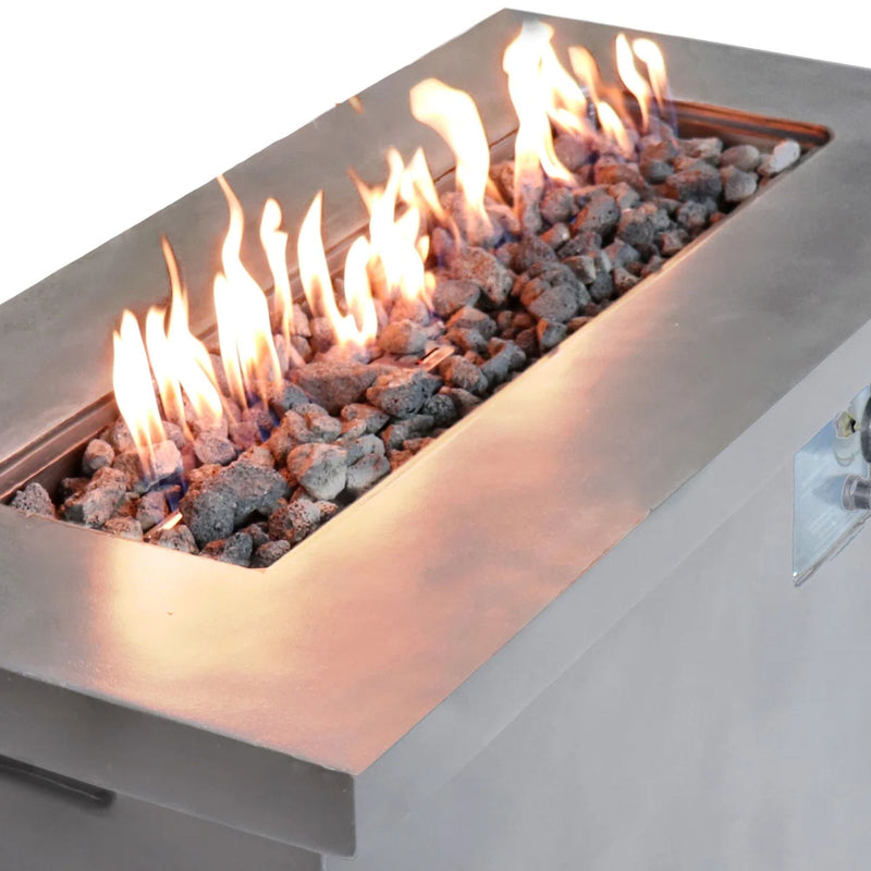 Propane / Gas Outdoor Fire Pit Table Durable Construction