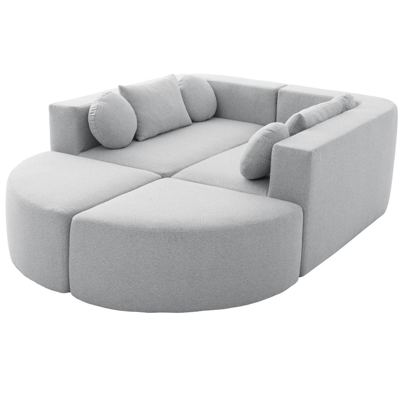 Boneless - Couch Modular Sectional Sofa With Deep Seating And Curved Design