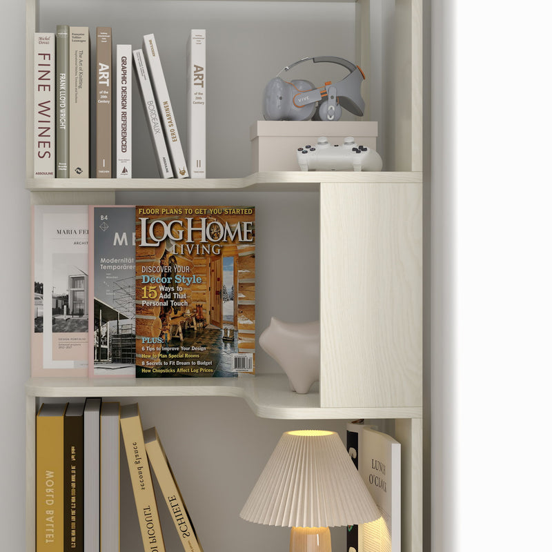 L-Shaped Corner Bookshelf