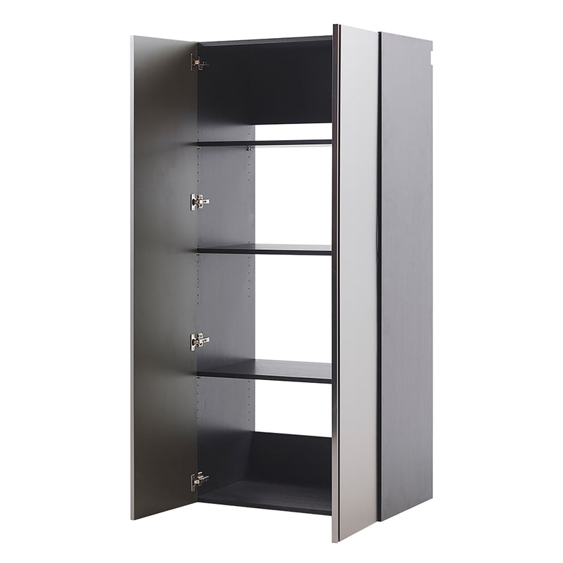 Nova Series - Garage Cabinet Set D, 3 Piece, Soft Closing, Wall Mounted - Dark Gray