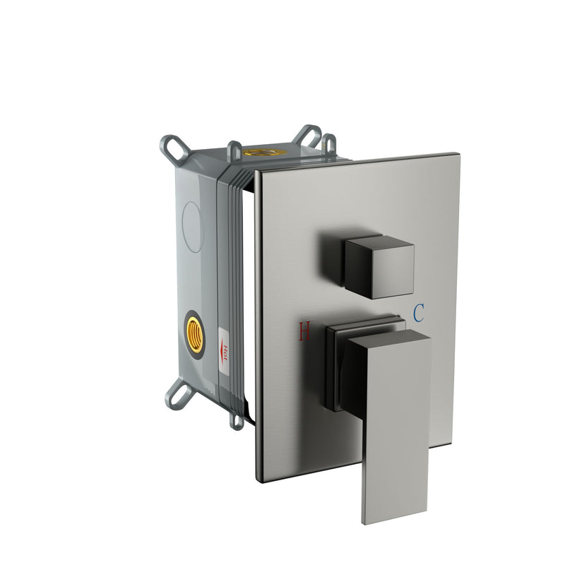 Dual Shower Head 10" Wall Mounted Square Shower System