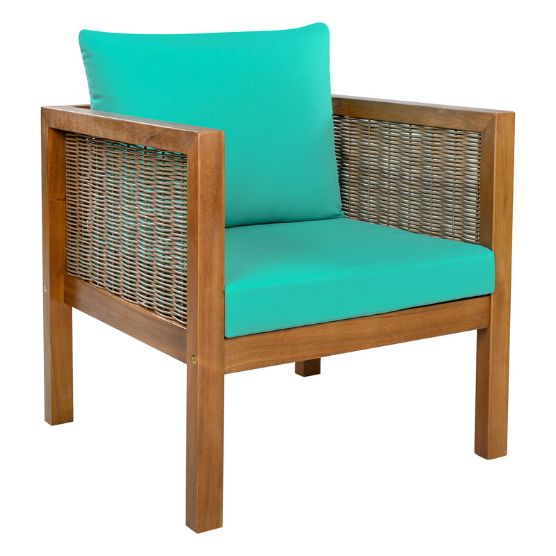 Patio Set Outdoor With Coffee Table And Cushions
