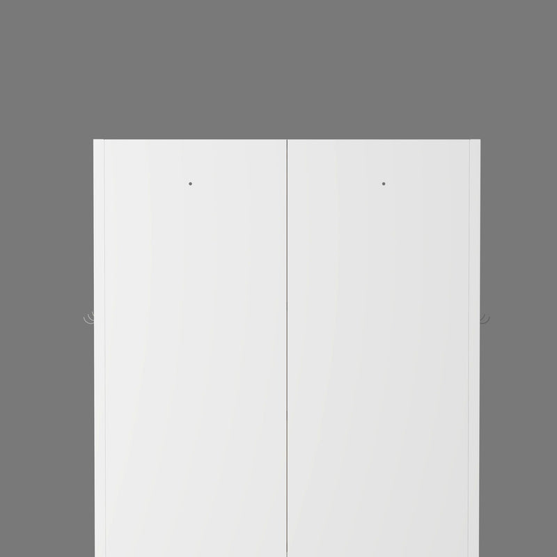 Kitchen Pantry Cabinet Adjustable Storage With 4 Shelves, Heavy Duty Freestanding Pantry Organizer - White