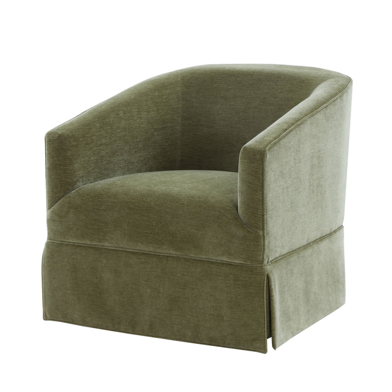 Elm - Skirted Swivel Chair