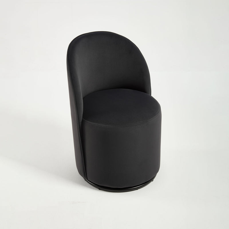 360 Degree Swivel Armless Dining Barrel Chair