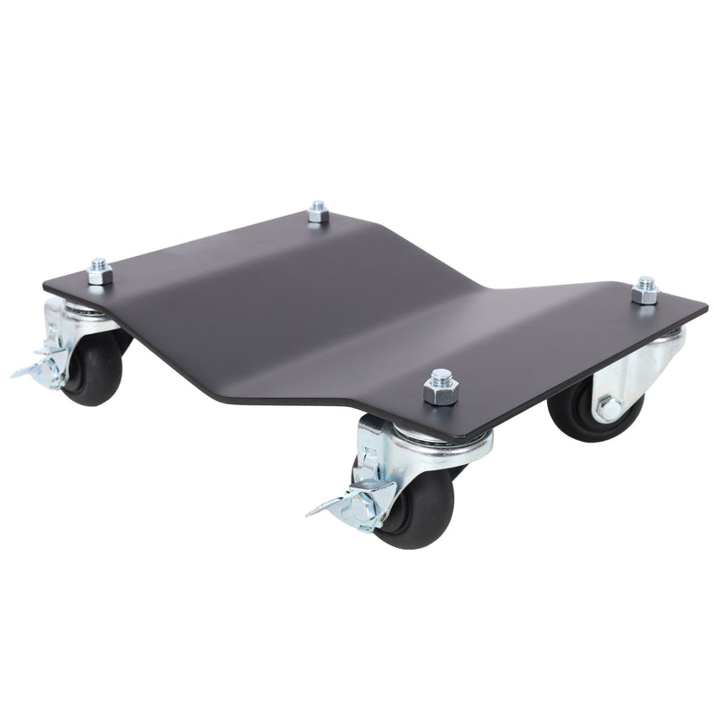 Heavy Duty Steel Vehicle Dollies With Brakes, 2500Lbs Capacity