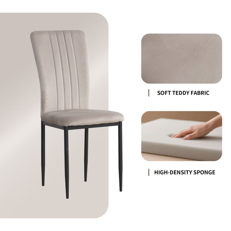 Velvet Dining Chairs For Dining Room (Set of 4)