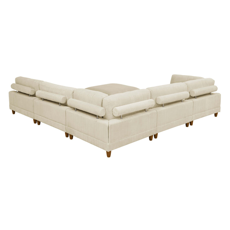 Modern Modular Sectional With Adjustable Back Support