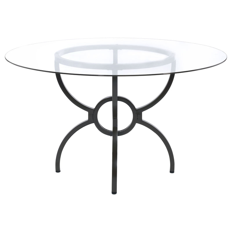 Marina - Round Dining Table - Gunmetal