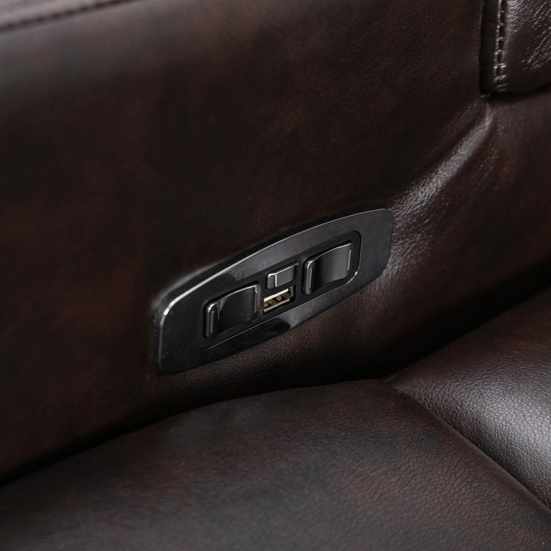 Power Recliner & Storage Arms, Cupholders, Swivel Tray Table And Cell Phone Stand