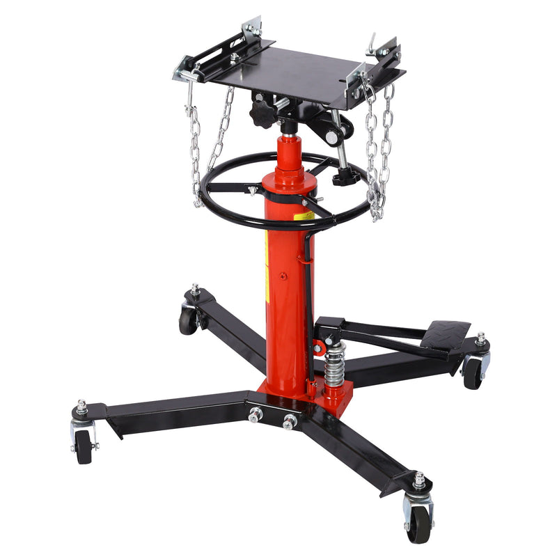 Hydraulic 2 Stage Transmission Jack, Swivel - Red