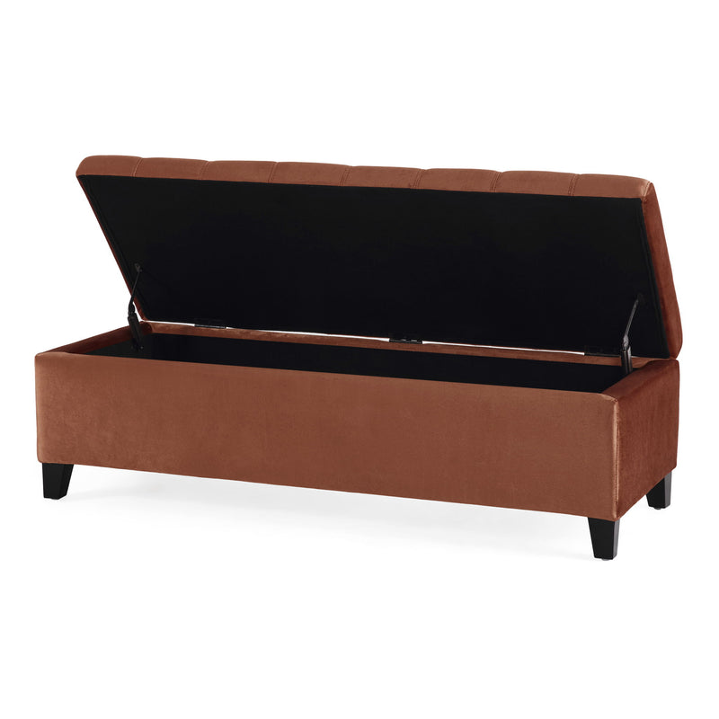 Wendover - Elegant Tufted Storage Bench With Lift-Up Top And Birch Wood Legs