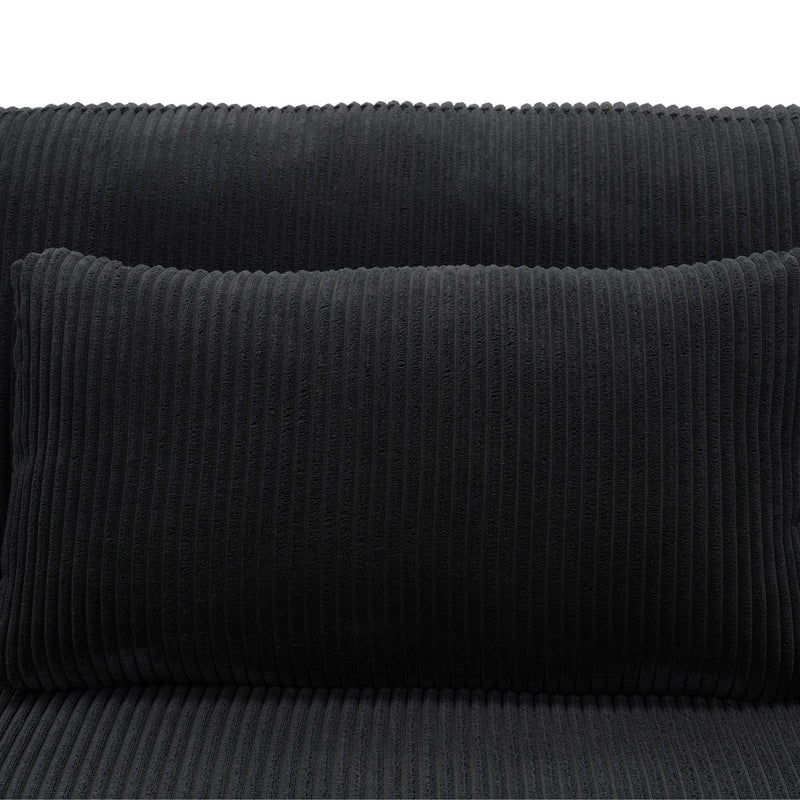 Upholstered Modular Sectional & Custom Configuration And Toss Pillows