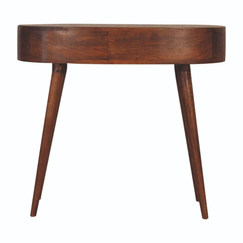 Rounded Writing Desk - Chestnut