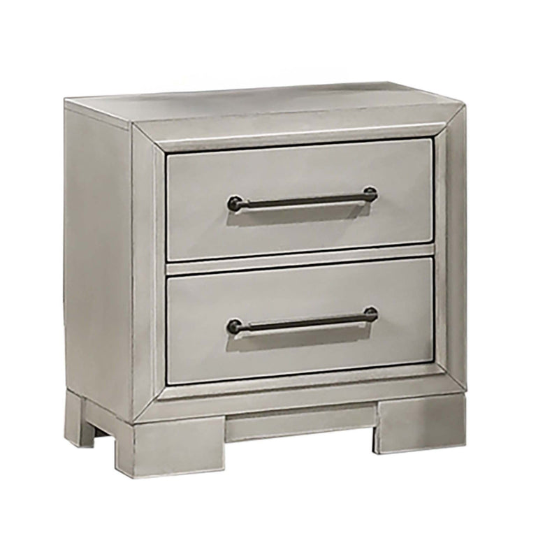 Bed Set With Storage Drawers, Open Shelves, And Built In LED Lighting