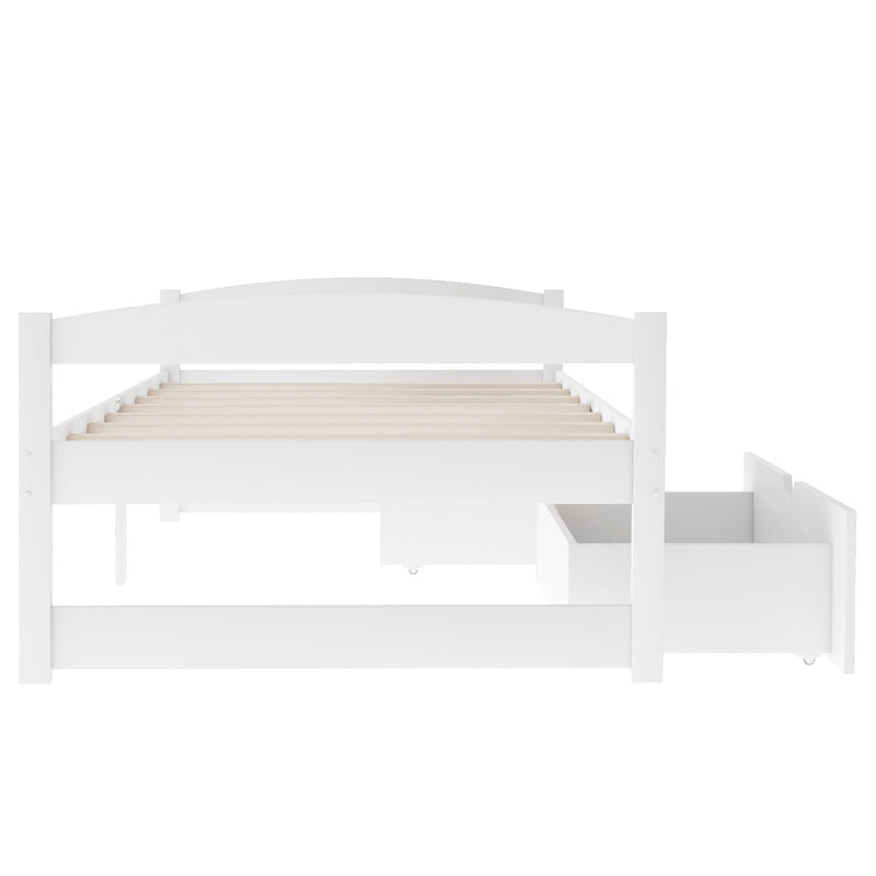 Platform Bed With 2 Drawers
