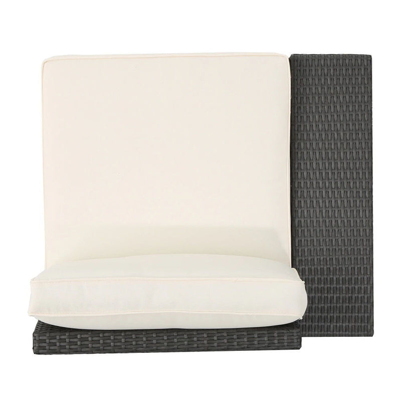 Santa Cruz - Outdoor 8 Piece Sectional Set - Dark Brown