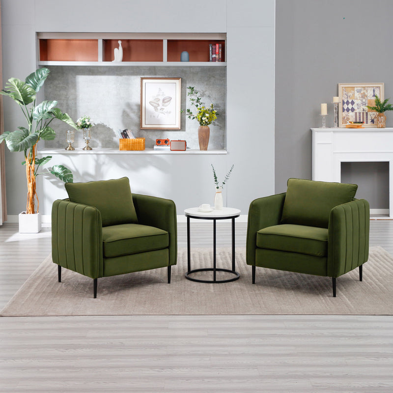 Accent Chair With Pillow For Living Room