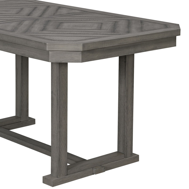 6 Piece Dining Table Set With Ergonomic Seating