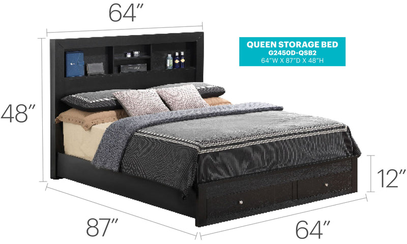 Stylish Storage Bed For Modern Spaces