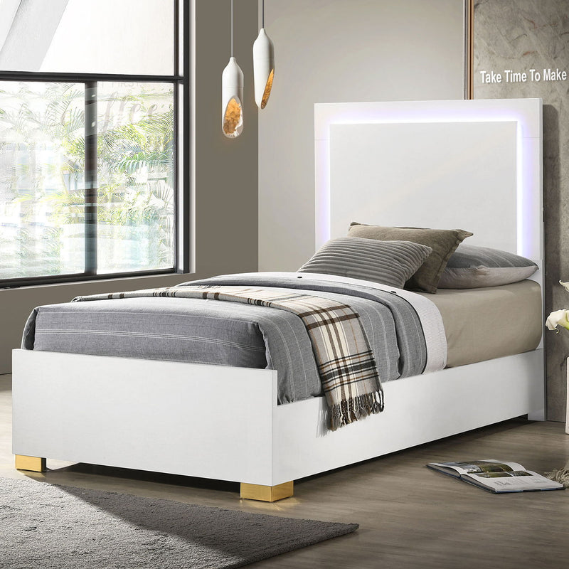 Jeremiah - LED Panel Bed With Touch Controlled Lighting