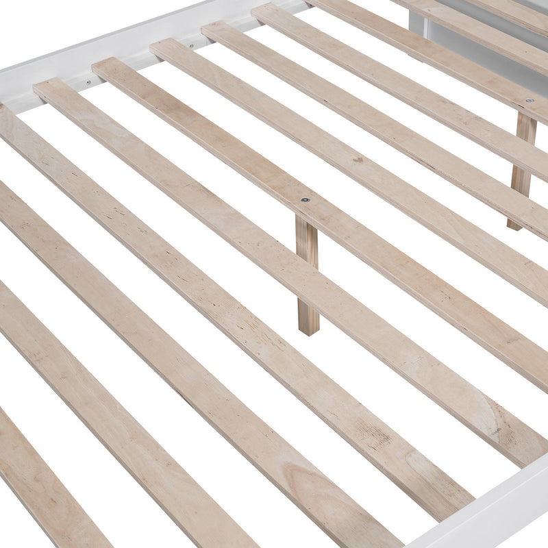 Bunk Bed With 2 Drawers And Multi Layer Cabinet