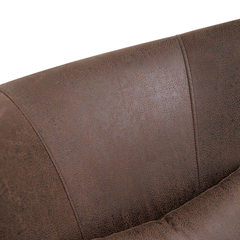 Leisure Chair With Curved Backrest
