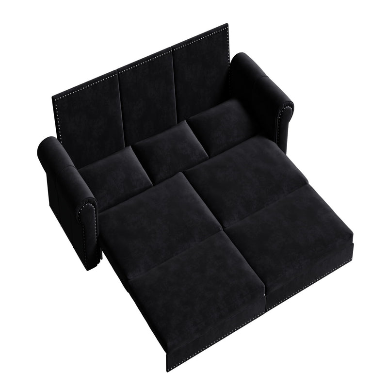 Chesterfield Sofa & Pull Out Bed