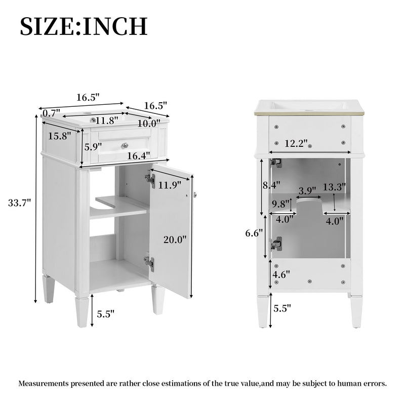 French Style Bathroom Vanity With Sink