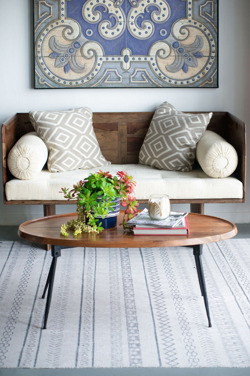 Oval Coffee Table - Brown