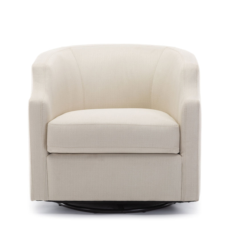 Isabelle - Swivel Glider Barrel Chair