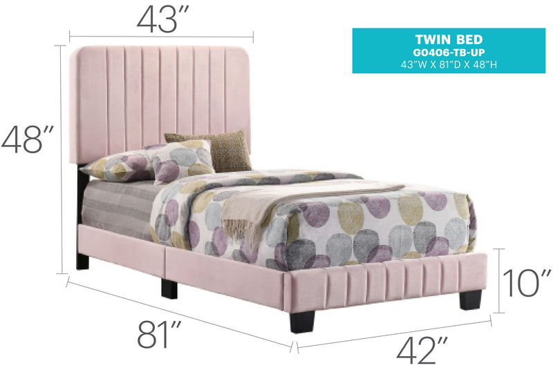 Channel Tufted Bed
