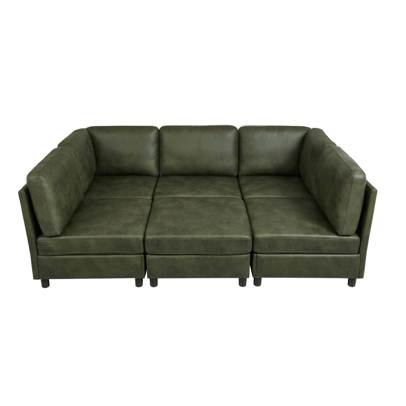 Upholstered Modular Sectional With Custom Configuration And Removable Cushions