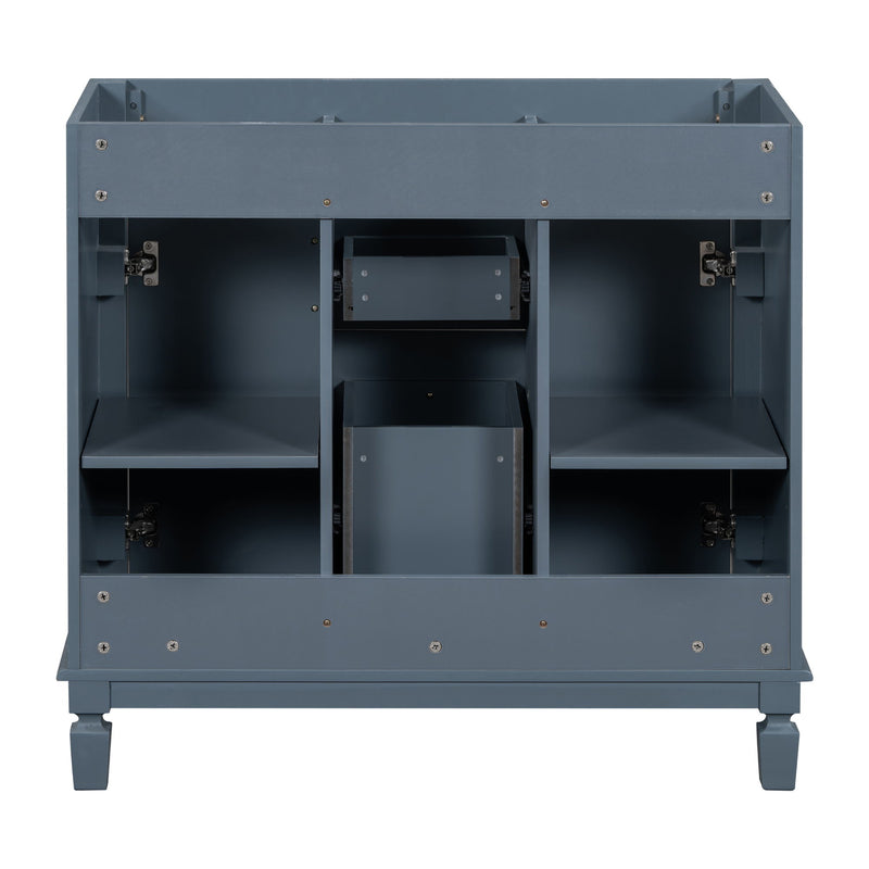 Bathroom Vanity Cabinet With 2 Soft Closing Doors And 2 Drawers