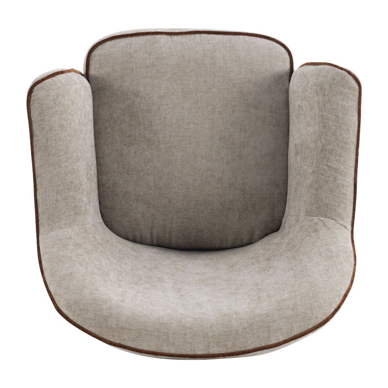360° Swivel Accent Chair With Flared Arms