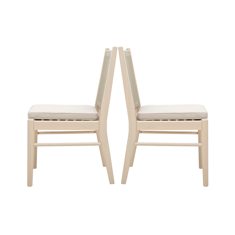 Cordoba - Dining Chair (Set of 2) Comfortable Armless Chairs - Beige