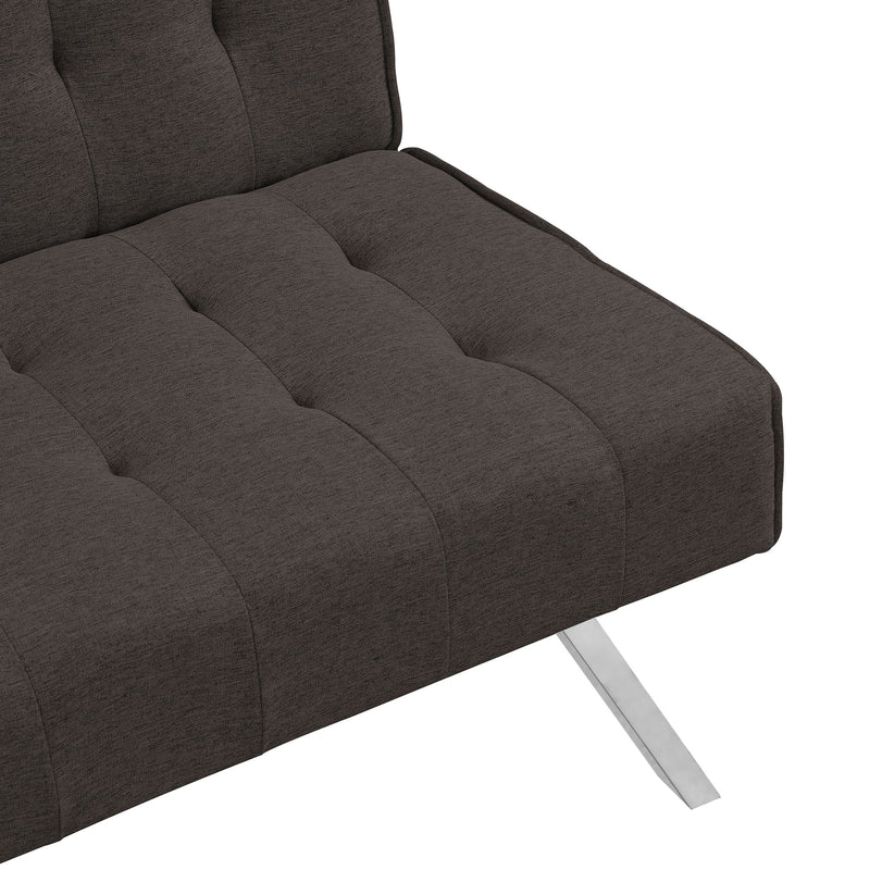 Modern Sofa Bed With Wood Frame And Stainless Legs