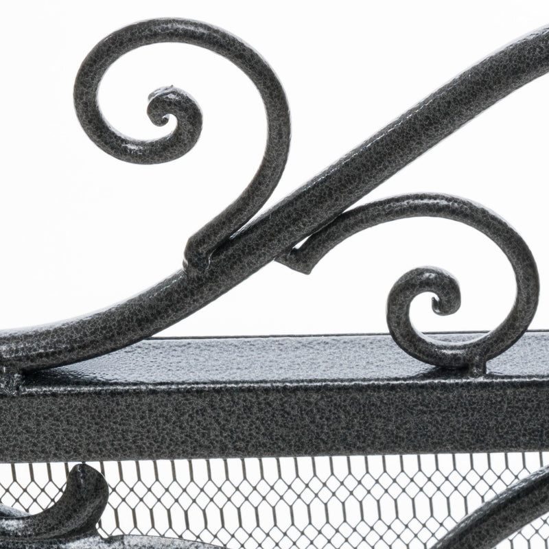 Darcie - Wrought Fireplace Screen, Ornate Design