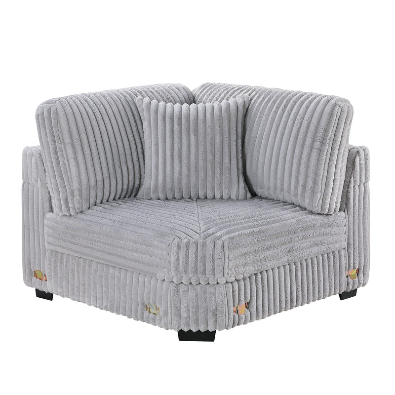 Contemporary Style Modular Sectional Sofa Set With USB, Cup Holder
