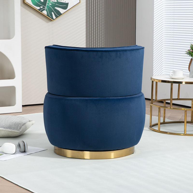 360 Degree Swivel Cuddle Barrel Accent Sofa Chair