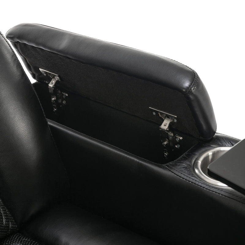 270 Degree Swivel Power Recliner With Tray Table, Phone Holder, Cup Holder, USB Port