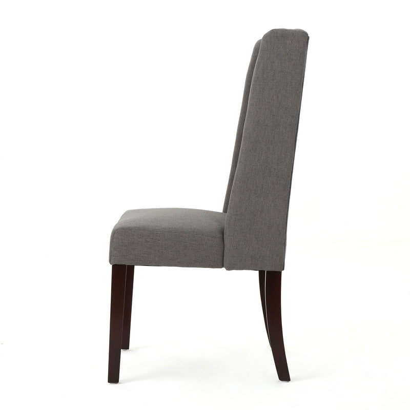 Sophisticated Tufted Dining Chair With High Back Design