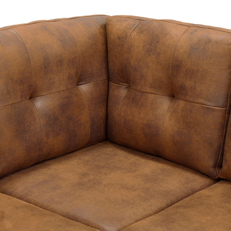 Convertible Sectional Sofa Bed With Pull Out Sleeper And Storage