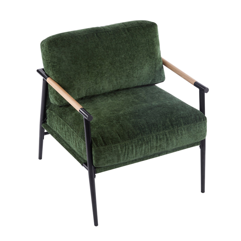 Modern Accent Chair With Cushions, Cozy Seating