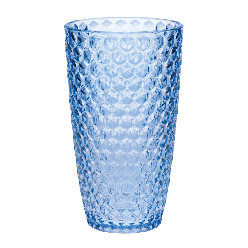 Leading Ware Diamond Cut Acrylic Drinking Glasses (Set of 4)