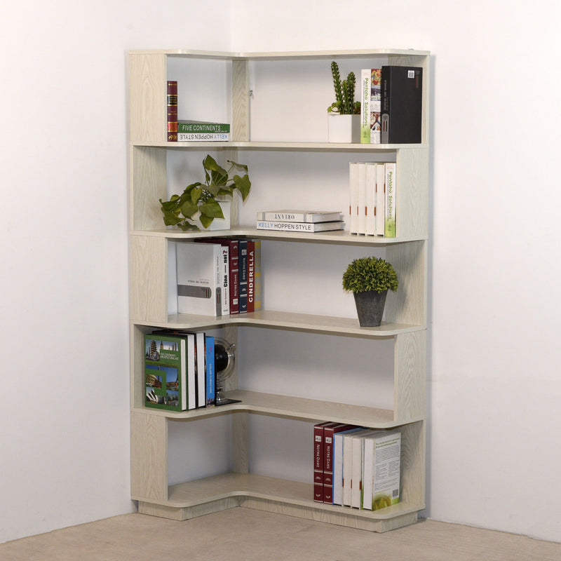 L-Shaped Design Corner Bookshelf